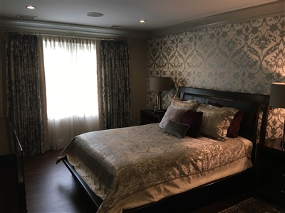 Custom Bedroom Window Treatments